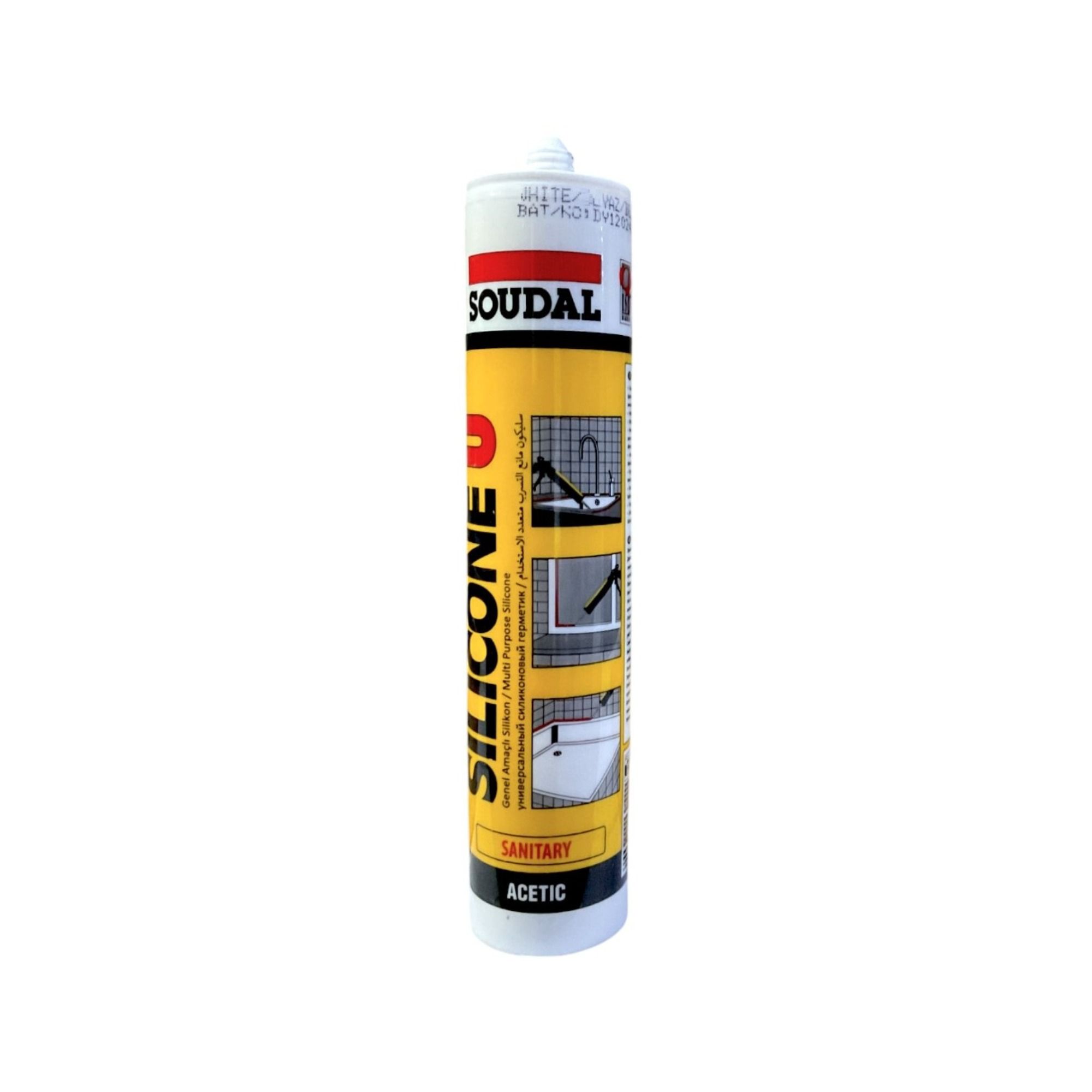 SOUDAL SİLİKON BEYAZ 280 GR. / (1 KUTU=30 ADET)